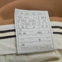 Gucci Camel Wool And Silk-Blend Web Striped Flared Trousers XXL
