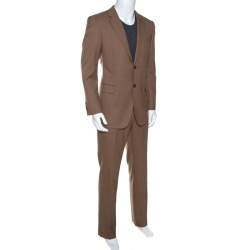 Gucci Brown Wool Tailored Suit XL