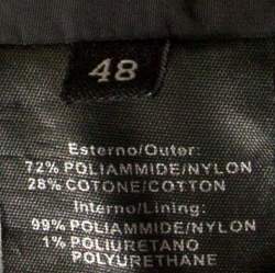Gucci Black Cotton Blend Zip Front Coat M