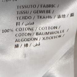 Pre Owned قميص غوتشي "دوك" بياقة مطرزة ثعبان قطن أبيض مقاس كبير جداً جداً جداً جداً (4 اكس لارج)