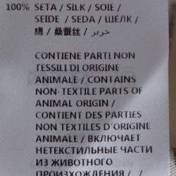 Pre Owned Gucci Beige Invite Stamp Print Silk Satin Bowling Shirt XL