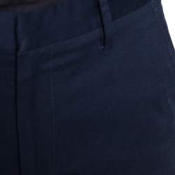 Gucci Navy Blue Stretch Cotton Slim Fit Riding Pants M
