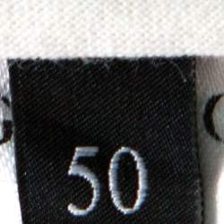 Pre Owned بنطلون غوتشي رايدينغ قصه مجسمة قطن مرن بيج مقاس كبير (لارج)