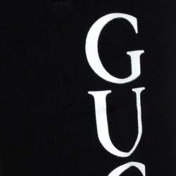Gucci Black Logo Print Jersey Jogger Pants M