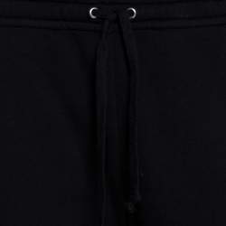 Gucci Black Logo Print Jersey Jogger Pants M