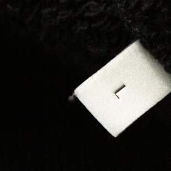 مملوكة مسبقًا سويتشيرت غوتشي هودي ممزق قطن مطرز زهور أسود L