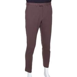 Gucci Brown Stretch Wool Trousers M