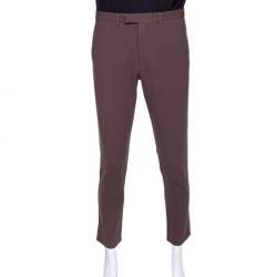 Gucci Brown Stretch Wool Trousers M