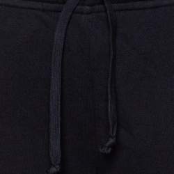 Gucci Black Knit Contrast Vertical Logo Print Track Pants M