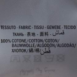 Gucci Blue Washed Out Effect Cotton Knit Interlocking GG Print Hoodie M