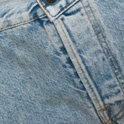 Gucci Pale Blue Heavy Washed Denim Slim Fit Jeans XL