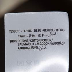 Pre Owned Gucci Grey Logo Print Cotton Jogger Pants M