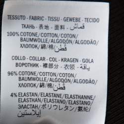 Pre Owned Gucci Black Cotton Jersey Web Detail Hooded Sweatshirt L