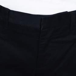 Gucci Navy Blue Cotton Tailored Regular Fit Trousers M