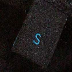 مملوكة مسبقًا تي شيرت غوتشي قطن أسود برقبة مستديرة مقاس صغير - سمول