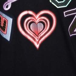 Pre Owned تي شيرت غوتشي إكس إلتون جون بلاك إلتون قطن نمط ممزق مقاس صغير - سمول