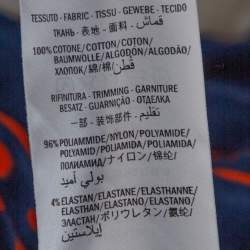 Pre Owned Gucci Bicolor GG Patterned Velour Zip Front Jacket M