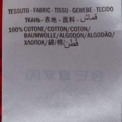 مملوكة مسبقًا Gucci Red Cotton Guccify Logo Print Crew Neck T Shirt S