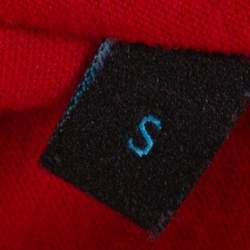 Gucci Red Cotton Ghost Print Crew Neck T Shirt S