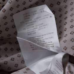 Gucci Cream Printed Cotton Long Sleeve Slim Fit Shirt S