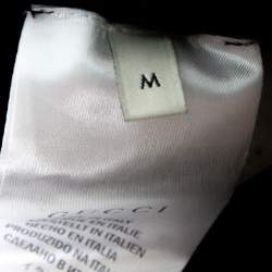 Gucci Black Logo Print Cotton Jersey Shorts M