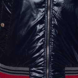 Pre Owned جاكيت غوتشي "بومبر" سحاب أمامي أزرق كحلي مقاس صغير (سمول)