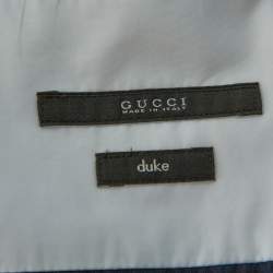 Gucci Khaki Cotton Contrast Patch Long Sleeve Duke Shirt L