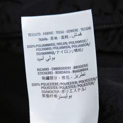 Pre Owned Gucci Black Striped Nylon Oversized Jacket L