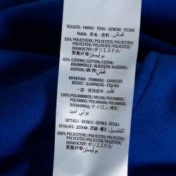 Gucci Blue Detachable Sleeve Detail Zip Front Hoodie L