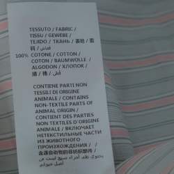 Gucci Pale Green Striped Cotton G Detail Short Sleeve Shirt M