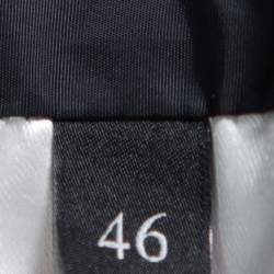 Gucci Navy Blue GG Monogram Pattern Bomber Jacket S