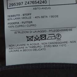 مملوكة مسبقًا بليزر غوتشي مفصل صوف حرير منقوش كحلي XL