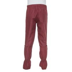 Gucci Burgundy Cotton Jacquard Elastic Detailed Ski Pants S