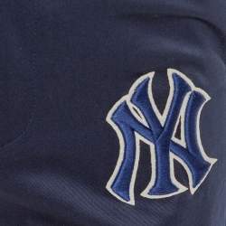Gucci Navy Blue Cotton NY Yankees Patch Detail Track Pants S