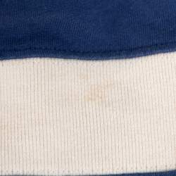 Pre Owned Gucci Blue Cotton Panther Applique Detail Oversized T Shirt XL