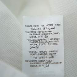 مملوكة مسبقًا Gucci White Cotton Pique Contrast Collar Detail Polo T-Shirt XXL 