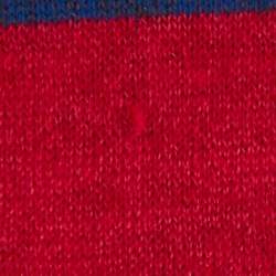 مملوكة مسبقًا Gucci Red & Blue Striped Linen Knit Logo Printed Oversized T Shirt S