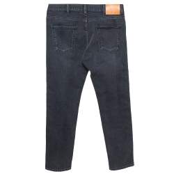 Pre Owned Gucci Black Denim LA Angels Patch Detail Faded Tapered Jeans M
