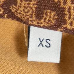 مملوكة مسبقًا Gucci Dark Beige Guccissima Logo Technical Jersey Jacket XS