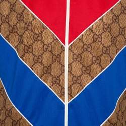 مملوكة مسبقًا Gucci Dark Beige Guccissima Logo Technical Jersey Jacket XS