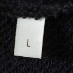 مملوكة مسبقًا Gucci Black Cotton Guccify Yourself Printed Hoodie L