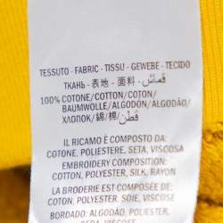 Pre Owned هودي غوتشي قطن بأبليك مودرن فيتوشر أصفر كبير جدا جدا