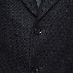 مملوكة مسبقًا Gucci Black Wool Button Front Blazer M