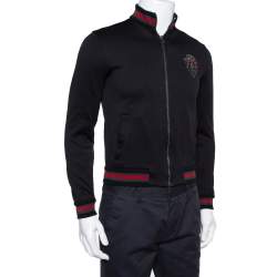 Gucci Equestrian Black Zip Front Jacket XS
