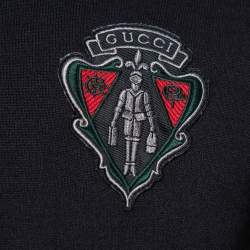 Gucci Equestrian Black Zip Front Jacket XS