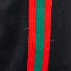 Gucci Black Jersey Web Stripe Detail Sylvie Sweatpants M