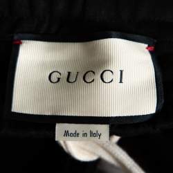 Gucci Black Jersey Web Stripe Detail Sylvie Sweatpants M