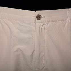 Gucci Beige Cotton Elastic Waist Detail Pants XL