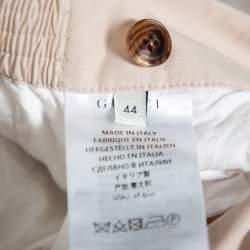 Gucci Beige Cotton Elastic Waist Detail Pants XL