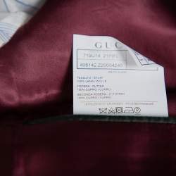 Pre Owned Gucci Navy Blue Wool Regular Fit Suit L